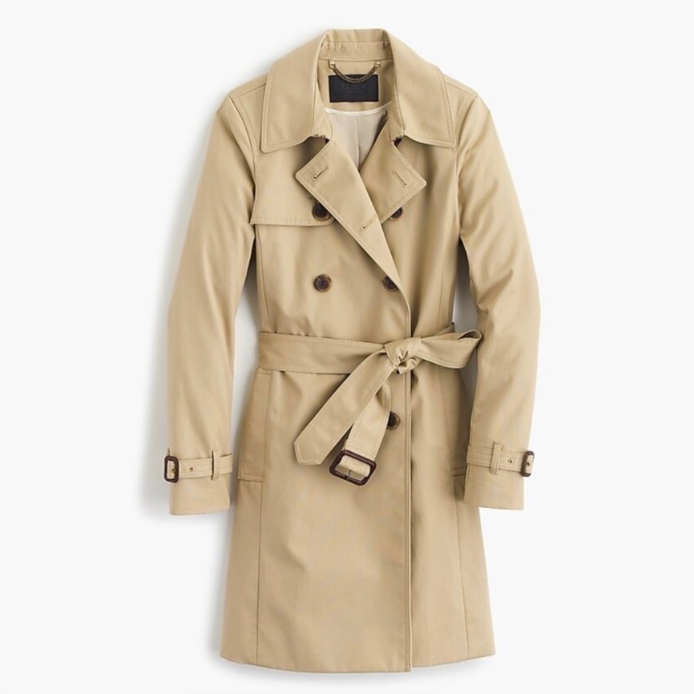 J. Crew Collection Trench Coat Large 12 14 16 EUC